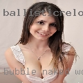 Bubble naked woman masturbating